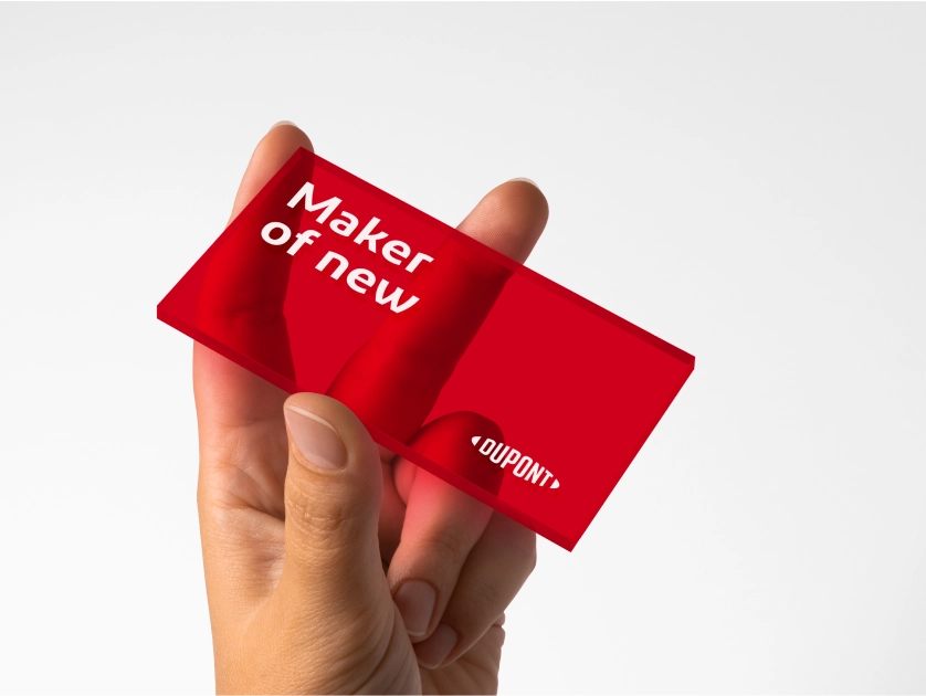 Dupont branded credit card, created by Lippincott