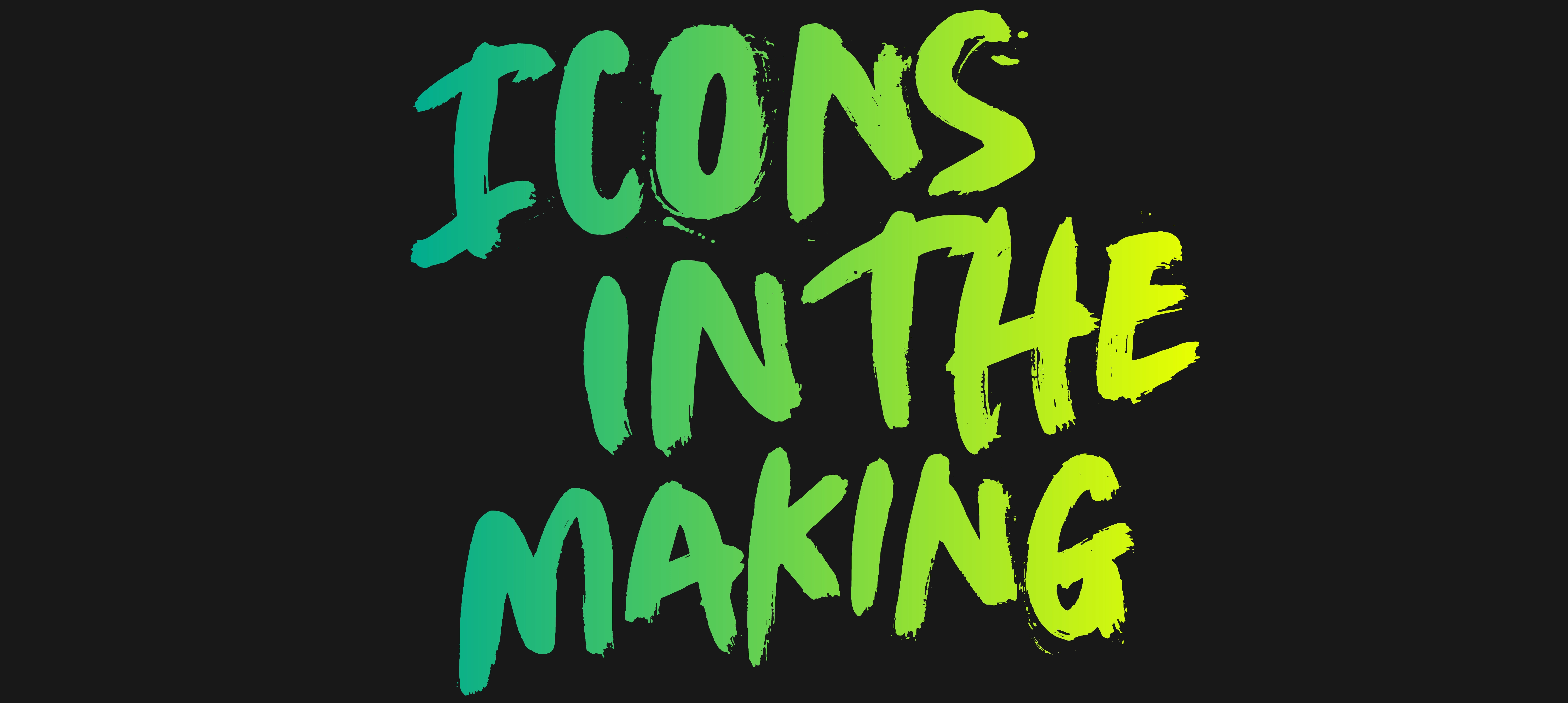 Icons in the making podcast logo