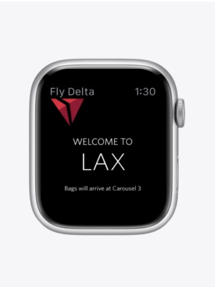 Delta app on apple watch