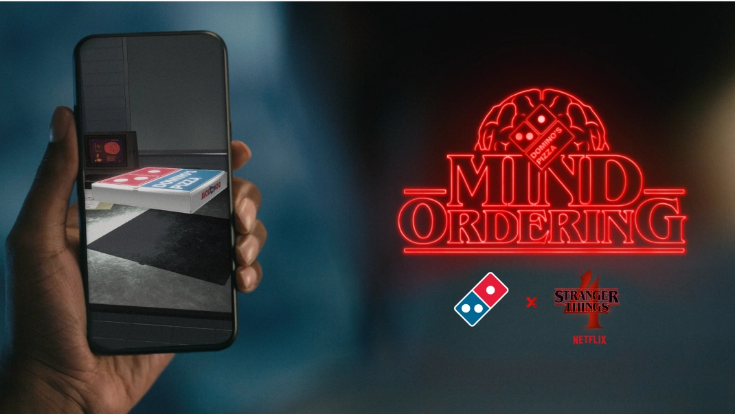 Dominos Marketing collaboration with Stranger Things show